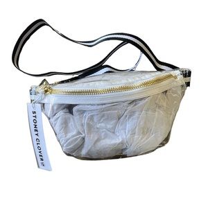 NWT Stoney Clover Stadium Clear Fanny Pack Nior& white